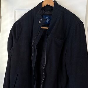 Old Navy Men's Recycled Wool Lined Black Jacket
